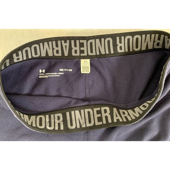Women's Under Armour WM Favorite Graphic Leggings Midnight Navy/Coral/Steel Sz S - Picture 4 of 5